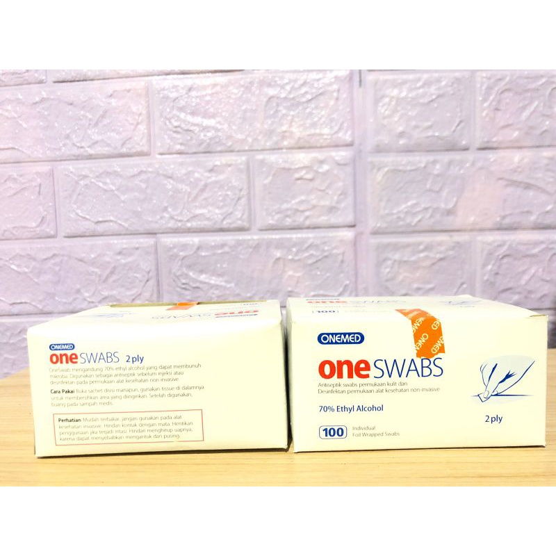 Original kapas alkohol / tissue alkohol / oneswabs Alkohol Swab / One Swab / Kapas Alkohol ONEMED