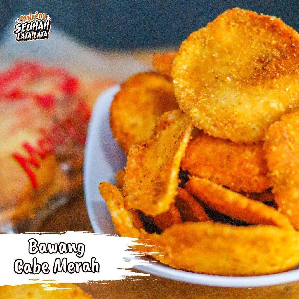 

2Xbtygneal Sakha Snack ) Molreng Seuhah Latalata Camilan Pedas Kripik Pedas Cabe Asli Basreng Cimol