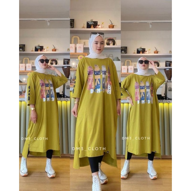 VRN ID- LONG TUNIK KAOS DM3 ORIGINAL 100%/LONG TUNI/LONG TUNIK KAOS/LONG TUNIK DM3/DM3 ORIGINAL