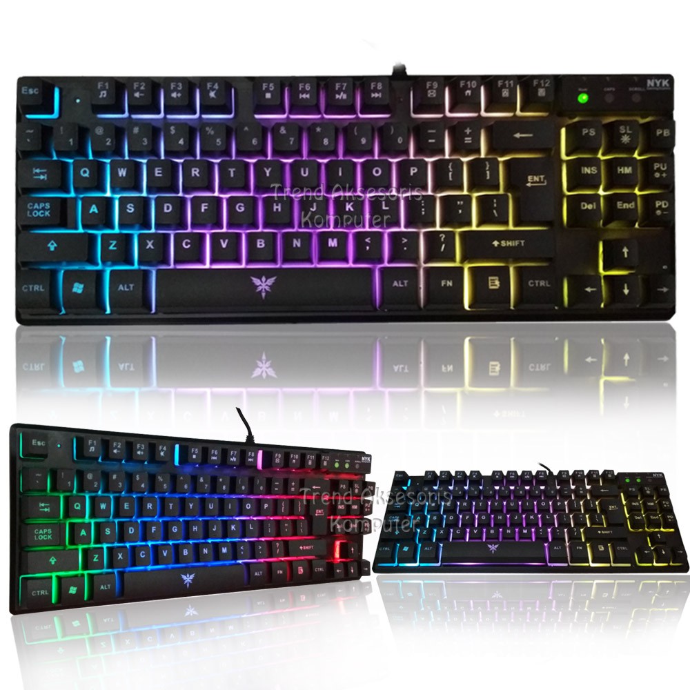 Trend-NYK Keyboard Gaming K-01 Full Backlight - Hitam