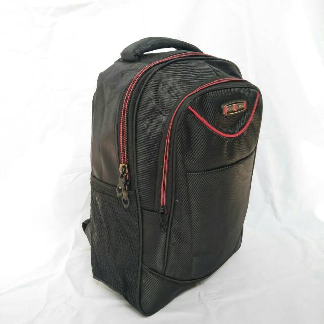 Termurah tas ransel polo latin tas sekolah tas kerja tas laptop + rain cover waterproof