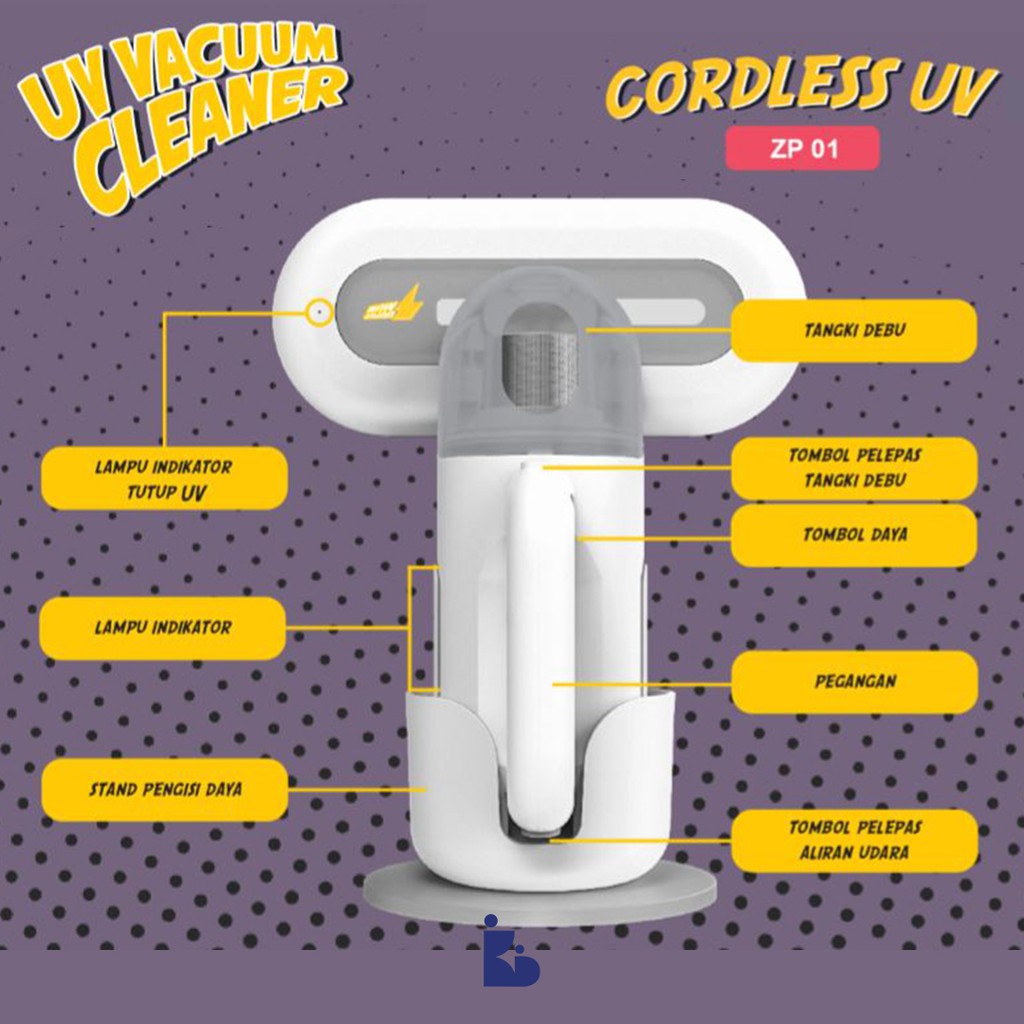 Zuupermum Cordless UV Vacum Cleaner ZP-01