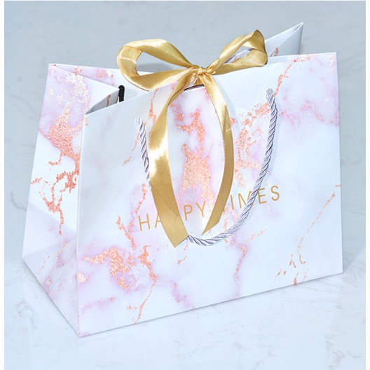 

Premium Soft Pink Paper Bag Goodie Bag Paperbag Soft Color - Merah Muda