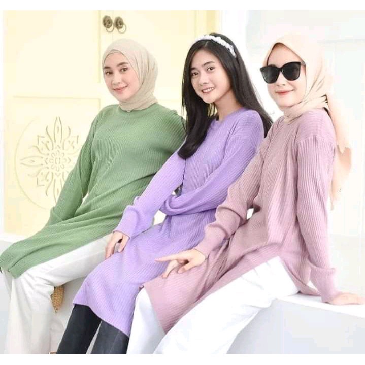 karenina Tunik Rajut wanita || DRESS RAJUT Wanita