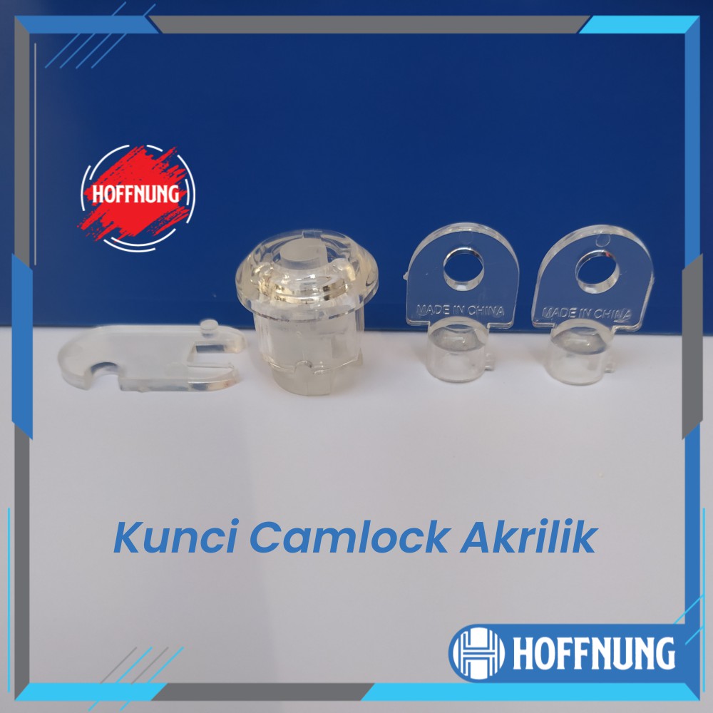 Kunci Transparan Akrilik Camlock Acrylic Gembok Bening Lock Acrylic Overpal Latch Box