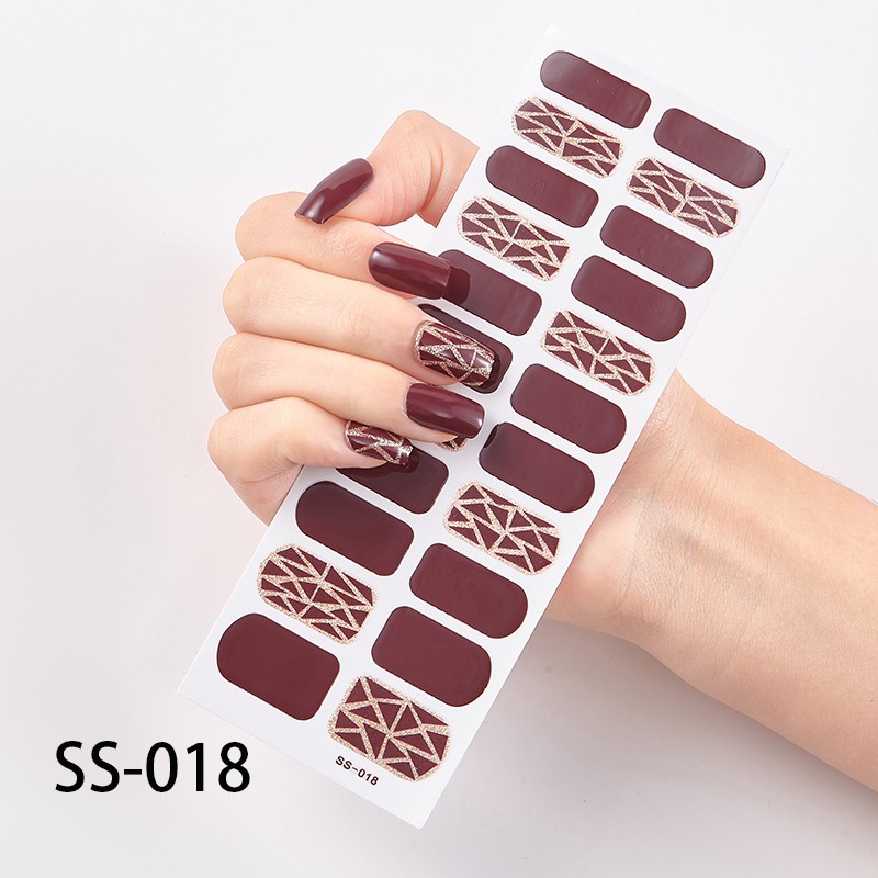 22Pcs/Stiker Kuku Murah / Nail Art Sticker / Nail Art Stiker / Nail Art &amp; Sticker Tipe SS &amp; UNE