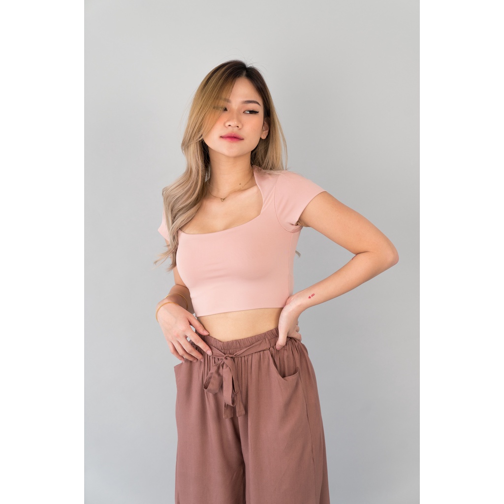 (COD) OH Fashion Korean Maru Crop Top #2486-00