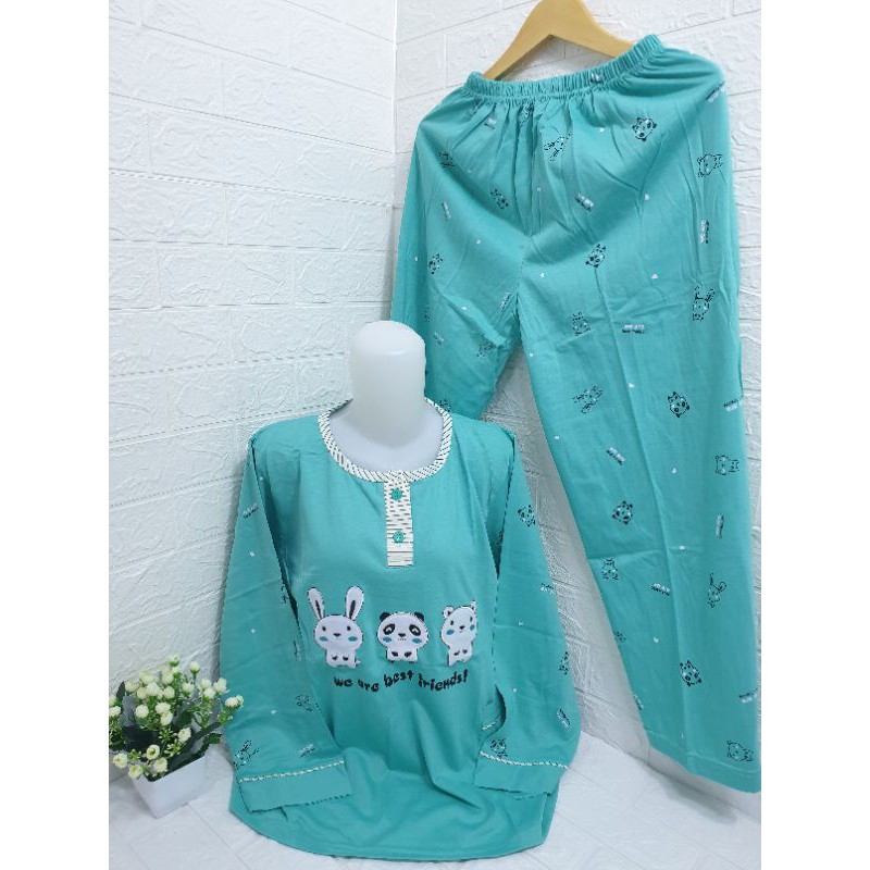 COD Baju tidur wanita tessa PP import bahan adem dan tebal 105-4