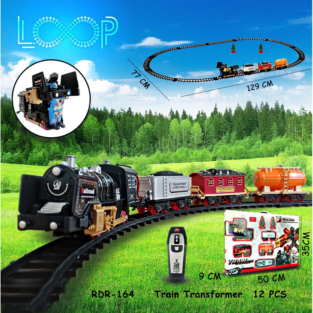 MAINAN ANAK REMOTE CONTROL KERETA API ROBOT RC KERETA API ROBOT REMOT KONTROL
