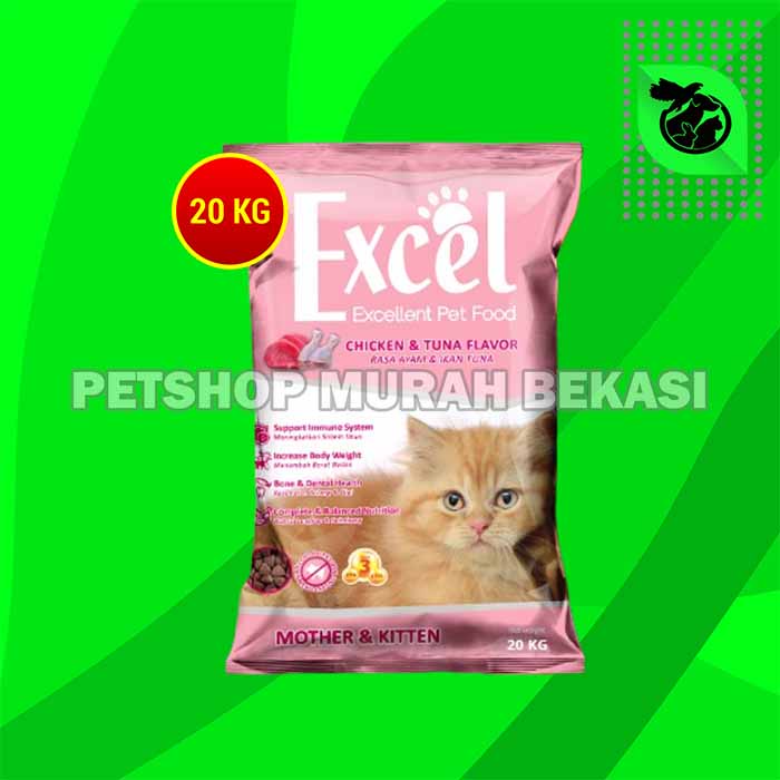 Makanan Kucing Excel Cat Tuna 20kg Ikan Donat Exel 20 kg