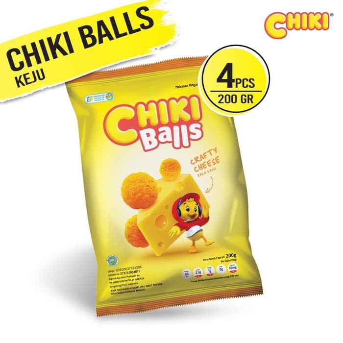 

Chiki Ball Keju 200 Gr 4 Pcs