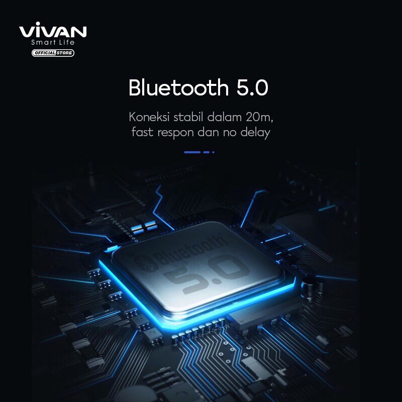 VIVAN VS12 Bluetooth Speaker Surround Sound 360° Waterproof IPX6 Hi-Fi TWS Micro SD AUX