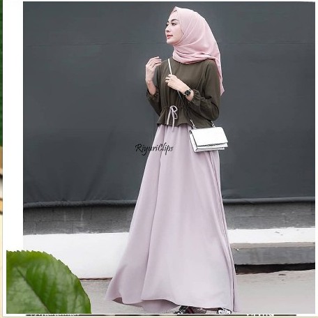 GAMIS SANTRI TERBARU  bajugamis gamisremaja gamissyari bajumuslim gamismurah maxi dress muslim