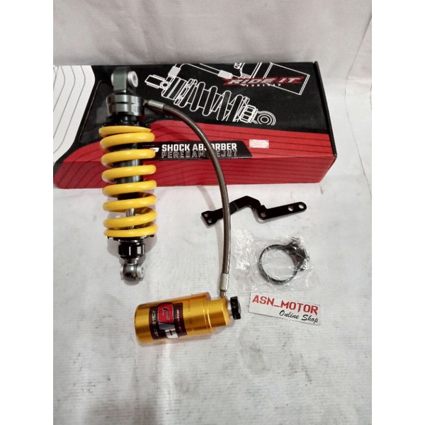 Monoshock tabung pisah Fleksibel Sonic 150, Supra GTR Ride it GP 103 Gold Series As Black