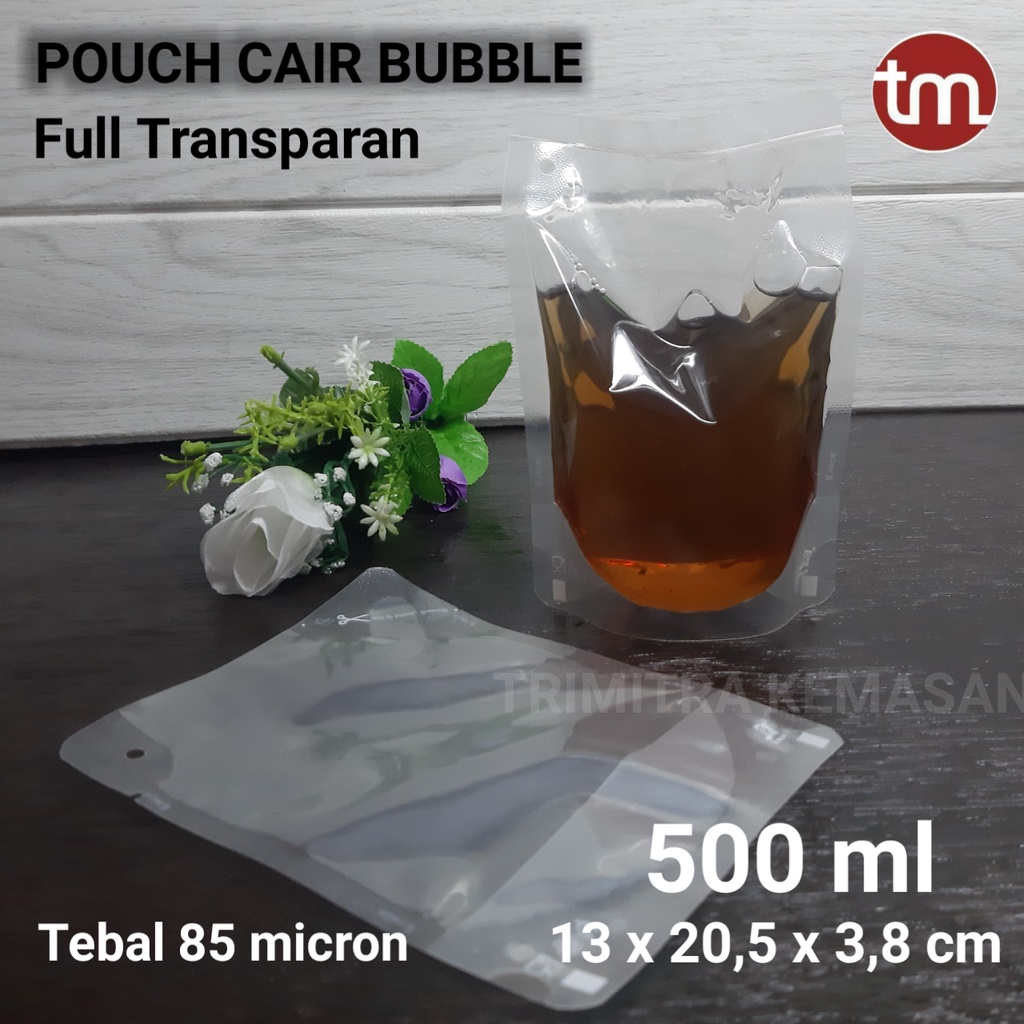 Standing Stand Pouch Plastik Kemasan Cair Cairan Minyak Minuman 500 ml (POUCH CAIR 500)