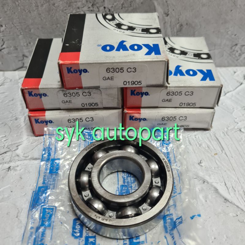 BEARING 6305 CM KOYO TANPA TUTUP/POLOS