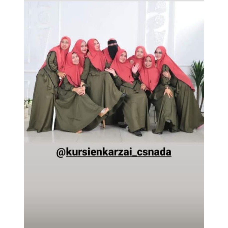 Abaya Syar'i Vendre gamis set khimar premium