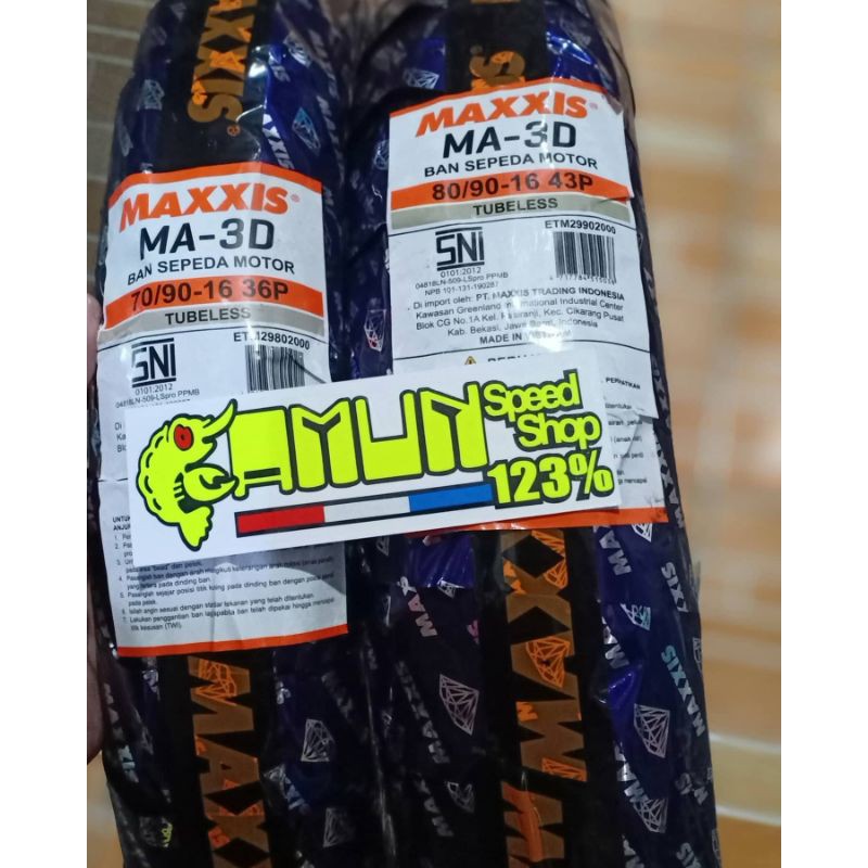 ban maxxis diamond ukuran ring 16 70/90 & 80/90 harga set