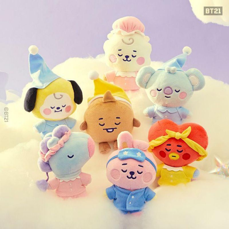 [READY STOCK] Boneka Kpop BTS BT21 Baby Plush Doll Dream Series Pajamas 18-20cm