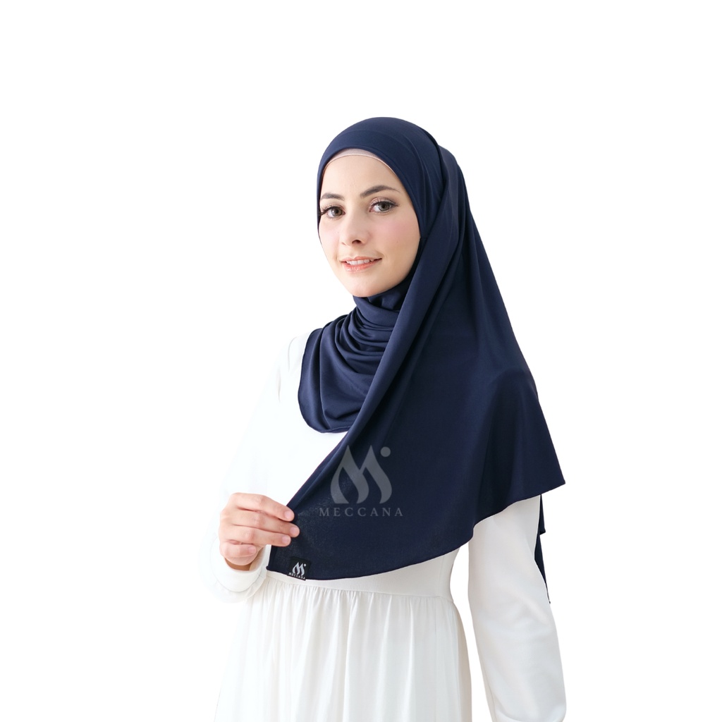 Marwa Instan - Pashmina Instan Jersey-Navy
