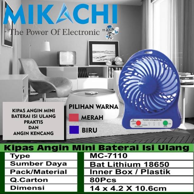 Kipas angin mini mikachi