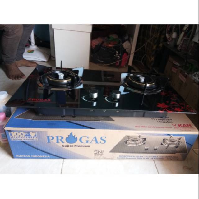 Kompor gas 2 tungku Tanam Progas