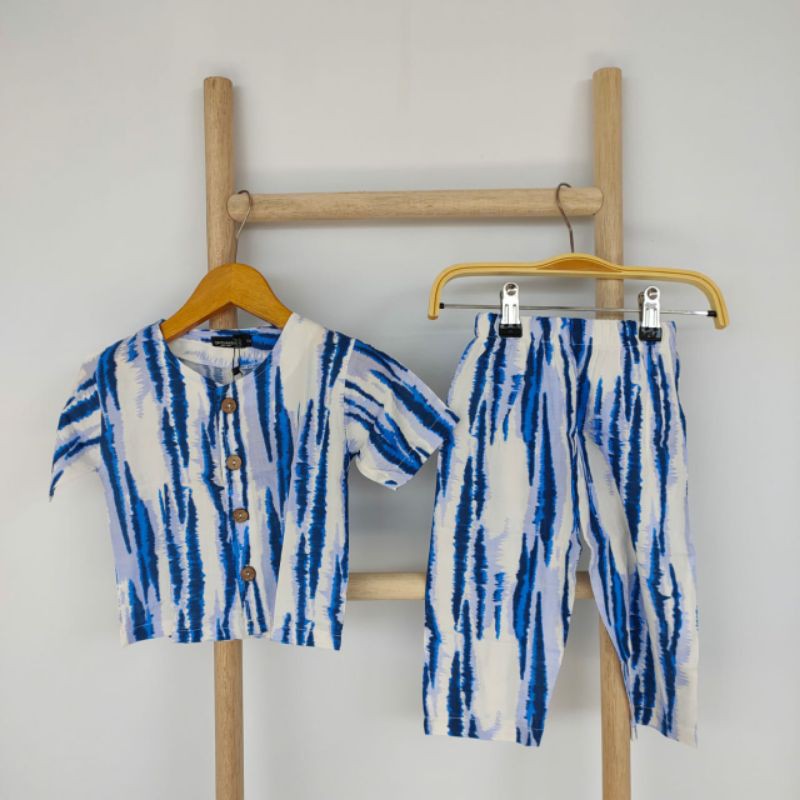 Baju Setelan Anak Cowok Cewek Tie Dye Panjang Kyu Set Vol.3 by QinthaKids