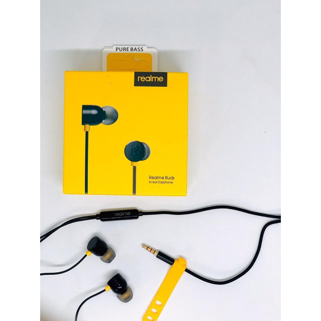 Handsfree / Headset / Earphone HF REALME ORIGINAL MA10 MA20 R50 SUPERBASS SUARA PATEN KALI