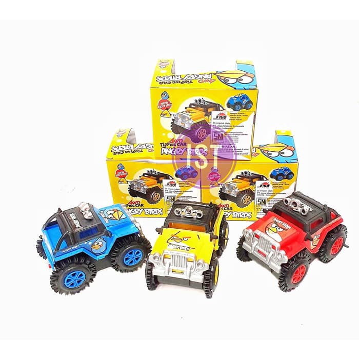 mwn.toys Mobil Baterai Tiping Car Angryy Birdss No.M11