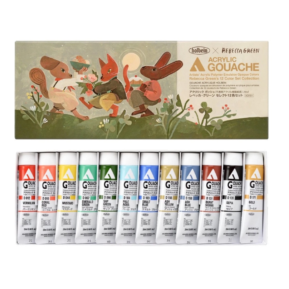 

Holbein x Rebecca Green - Acryla Gouache Set of 12 x 20ml LIMITED EDITION