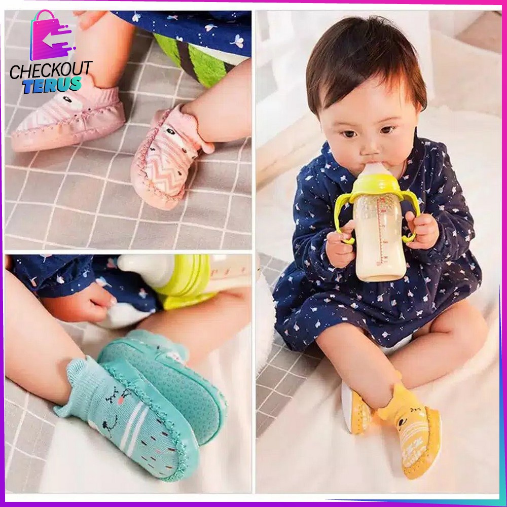 CT P3 Sepatu Anak Bayi Sepatu Prewalker Baby Shoes Socks Anti Slip Kaos Kaki Anak Bayi Lucu