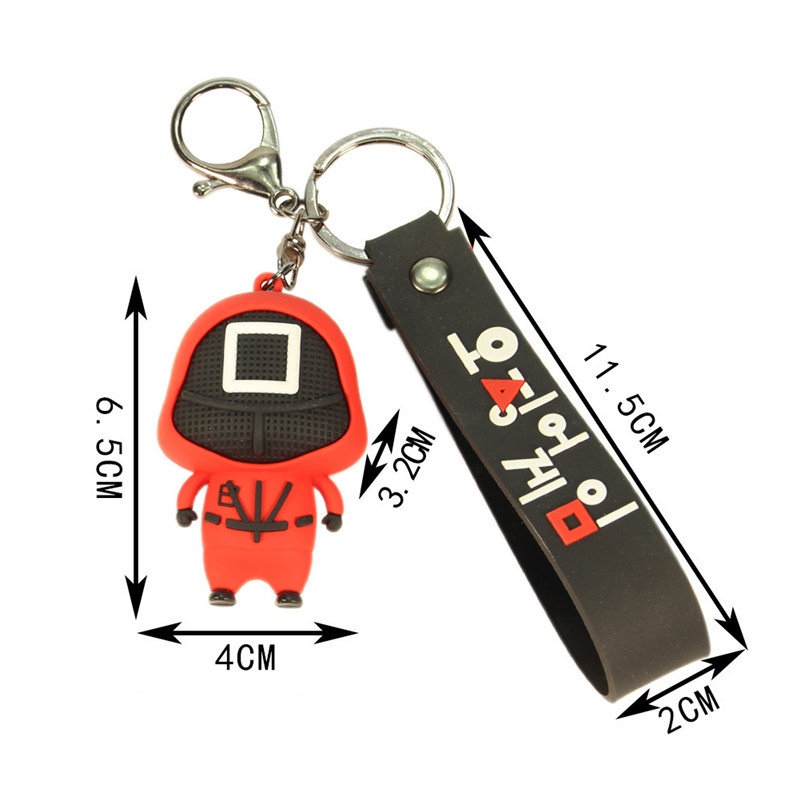 Tk Gantungan Kunci Bentuk Cumi-Cumi Bahan Pvc