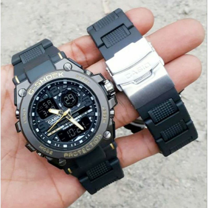 TERPOPULER!!!! BAHAN BESI HALUS JAM TANGAN TALI RANTAI JAM TERLARIS JAM PRIA GSHOCK GST8600