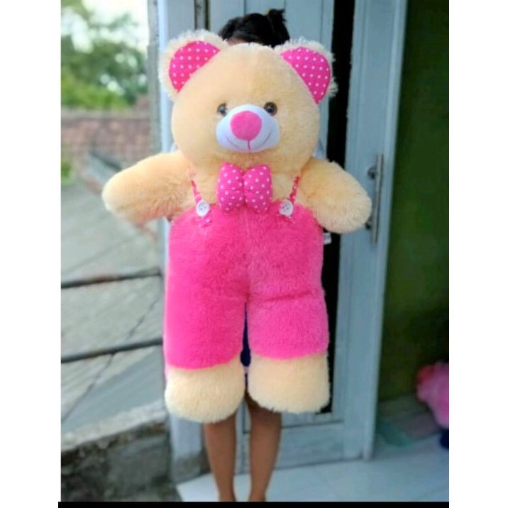 Boneka beruang rompi premium teddy bear rompi jojon
