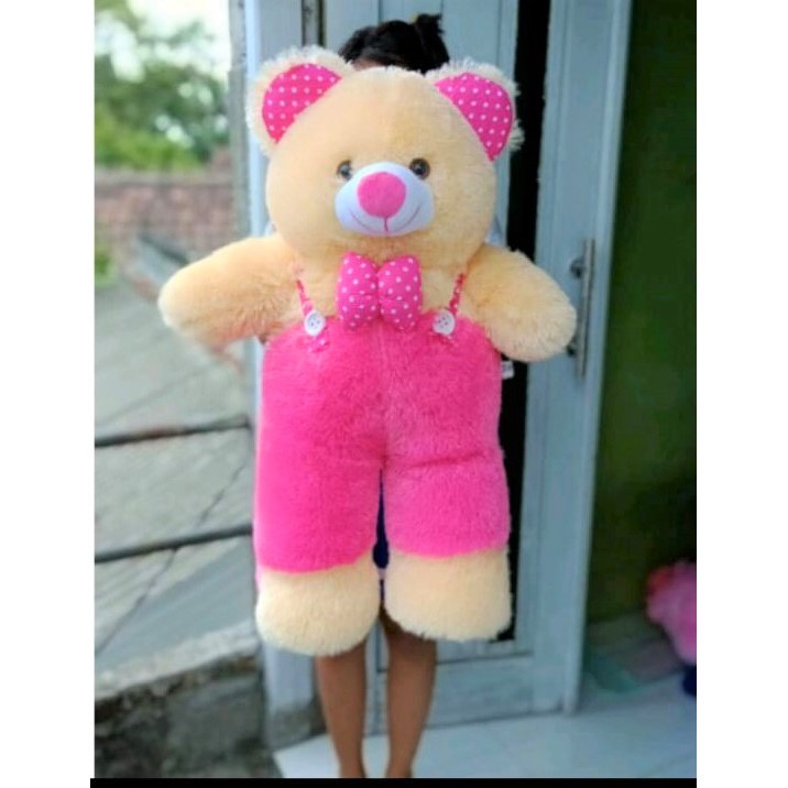 Boneka beruang rompi premium / boneka berjon / teddy bear jojon / boneka besar / boneka murah