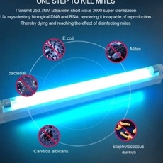 SET Kap T8 + Lampu Anti Virus / Kuman UVC Ozone Sterilizer 20W , 15W , 10W