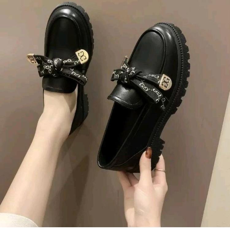 Q1H8 Sepatu Docmart Wanita Terbaru / Sepatu Loafer Wanita / Docmart Bow / Sepatu Flat Wanita Korea /