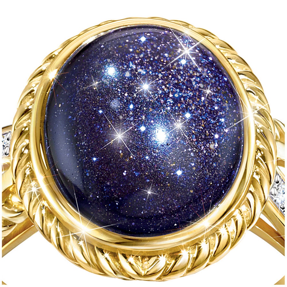 Hu Hu Hu Hu Hu Alat Bantu Pasang Kacamata♡ Cincin Wanita Model Lilit Desain Bintang Hias Berlian Imitasi Gaya Elegan Untuk Pernikahanhadiah