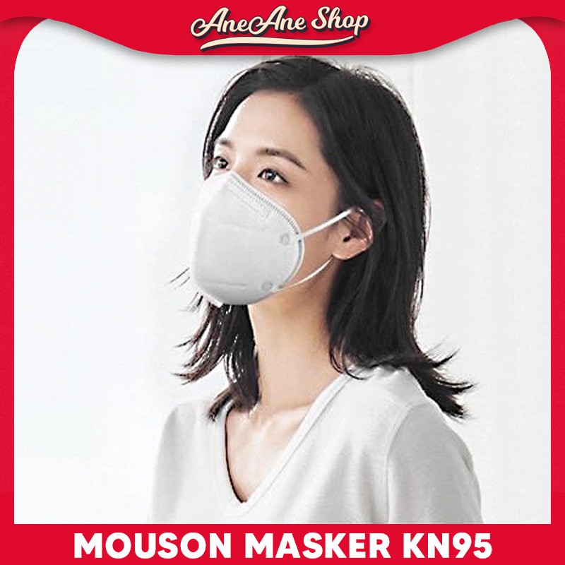 MASKER MOUSON KN95 PUTIH NON FILTER 5 PLY MASKER SEKALI PAKAI 5PLY NON MEDIS