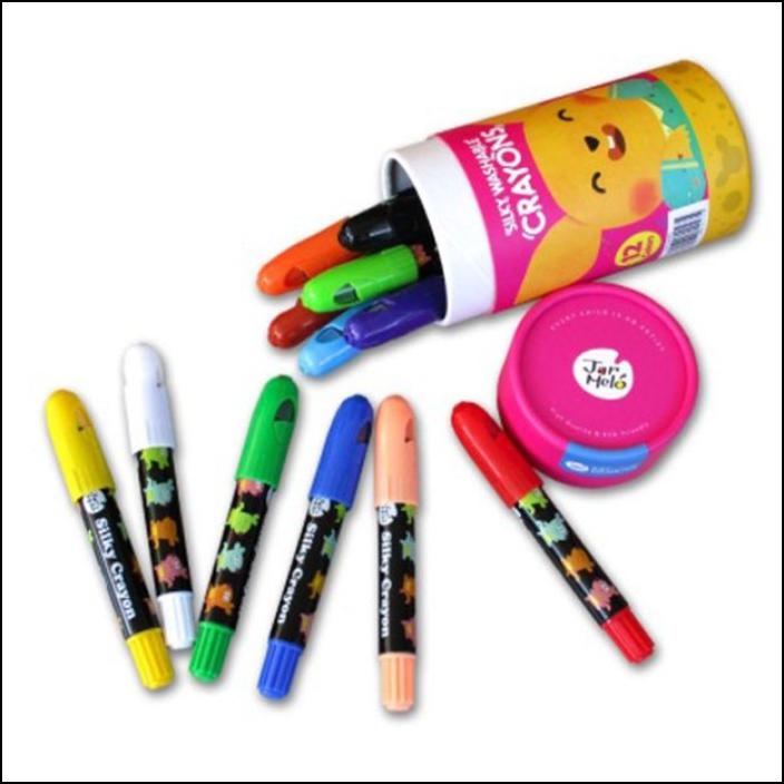 

CRAYON WASHABLE BODY FACE PAINTING COLOR JOAN MIRO BABY ROO SILKY - 6 PCS