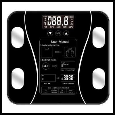 TIMBANGAN BADAN ELEKTRONIK HEALTH SCALE TOUCHSCREEN DISPLAY LCD 180KG