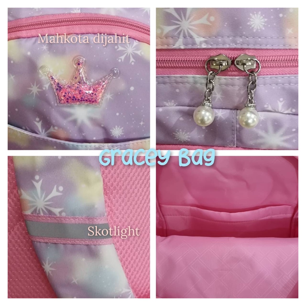 GB-9868 Tas Ransel Anak Perempuan / Tas Sekolah Frozen Impor