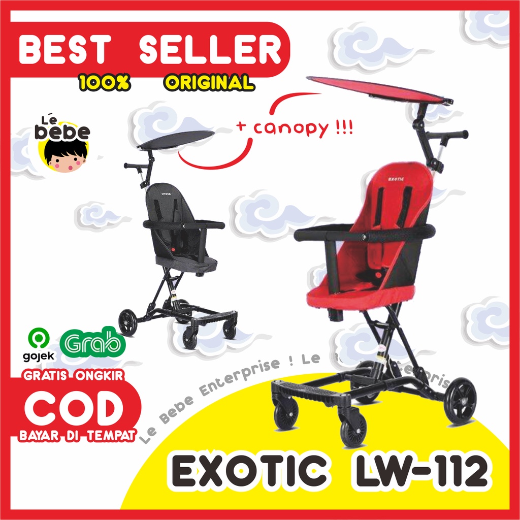 Exotic LW 112 120 Sepeda Roda 5 Sepeda Anak Bayi Sepeda Roda 3 Stroller Anak Stroller Sepeda Bayi St