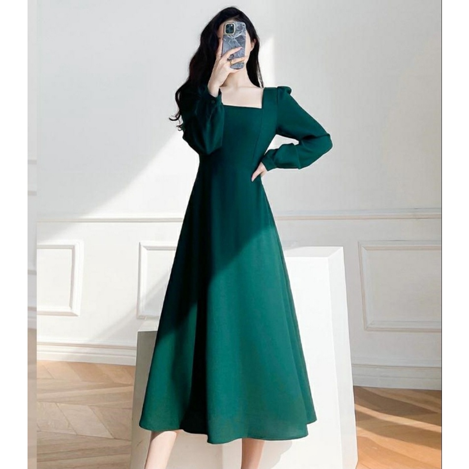 [HNFK] Dress Rani / Dress Wanita Mewah Elegant / Longdress / Dress Panjang / Dress Pesta / Atasan Wanita Casual