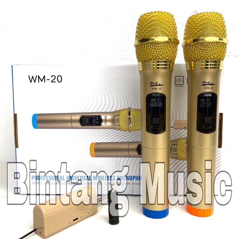 mic wireless Black spider Wm 20 original mic blackspider wm20 mic black spider wm 20