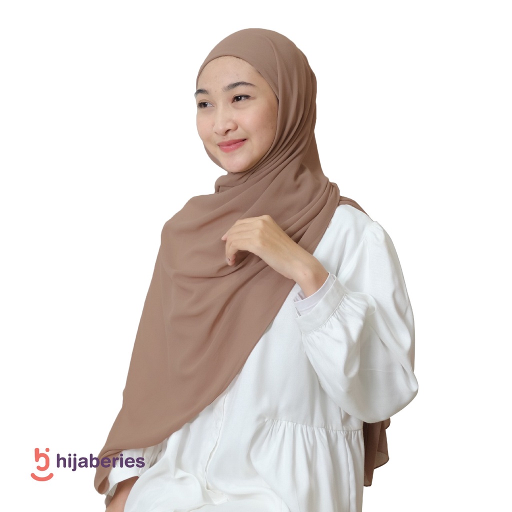 Malaka Pashmina Inner Hijaberies - Pashmina yang menyatu dengan Ciput-Coffee