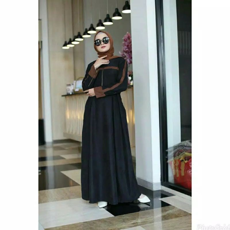 Sandra dress maxi baju gamis pakaian wanita fashion muslim