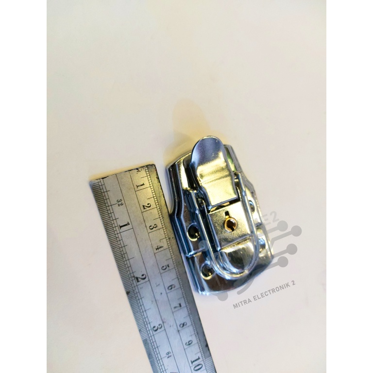 Kunci Koper Overval Hardcase Flightcase Gembok koper 7,2cm*4,5cm WarnaCrome