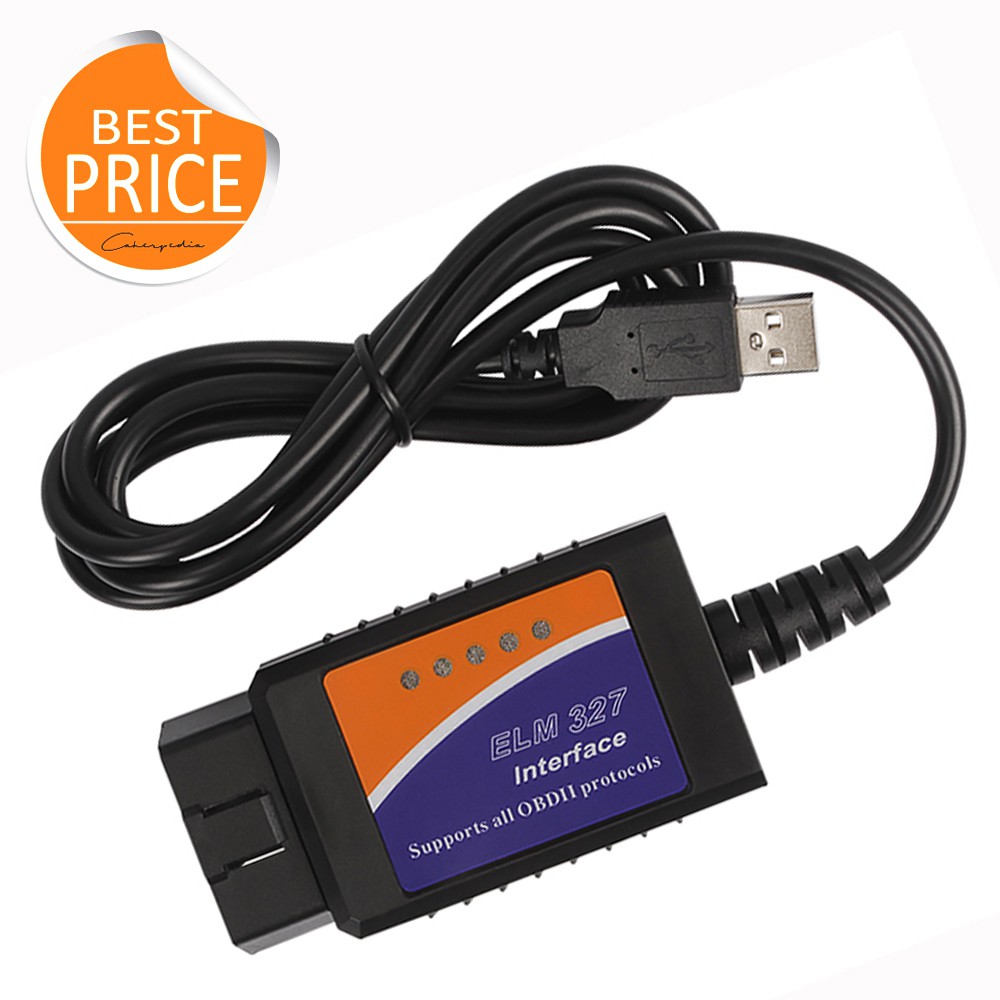 ELM327 OBD2 USB Scanner Car Diagnostic Scanner Mobil USB OBDII