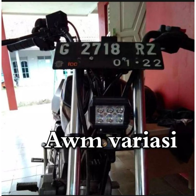 [BAYAR DITEMPAT] dudukan platnmor+Lampu led 6 .12 .18 . 24titik Variasi rx king rx z rx special vixion byson gl tiger MURAH